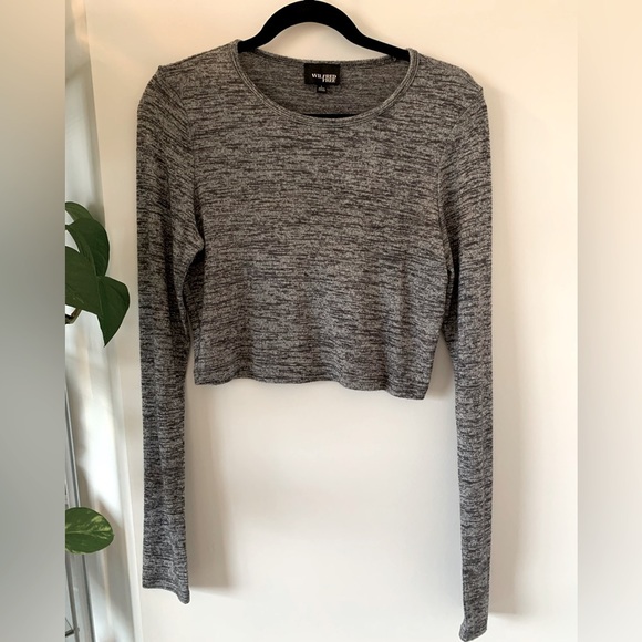 ARITZIA WILFRED FREE Long Sleeve Crop Top - Picture 2 of 6